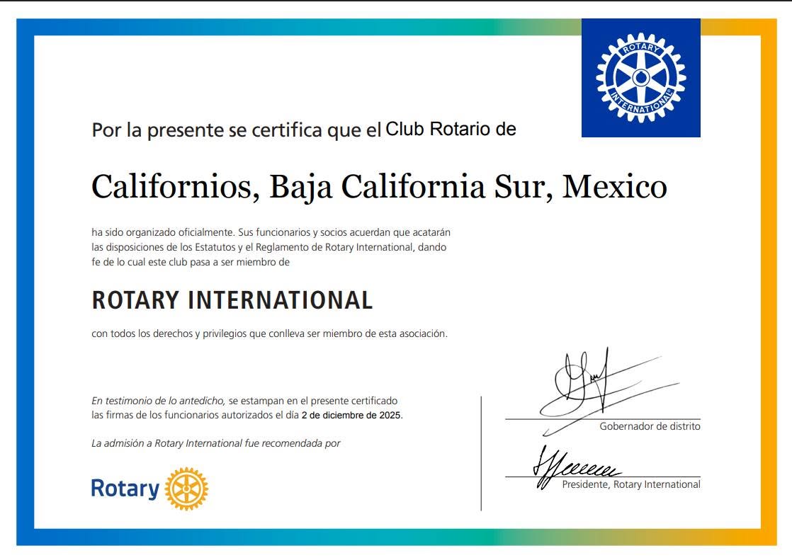 Programa Rotary Club Californios